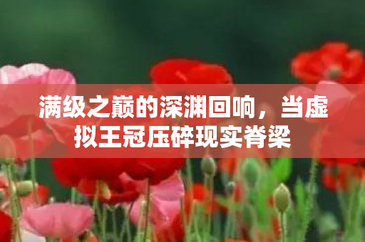 满级之巅的深渊回响，当虚拟王冠压碎现实脊梁