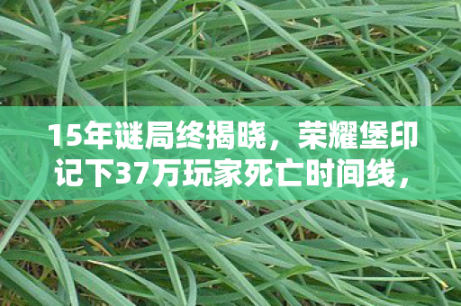 15年谜局终揭晓，荣耀堡印记下37万玩家死亡时间线，泪目真相竟藏在这