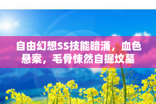自由幻想SS技能暗涌，血色悬案，毛骨悚然自掘坟墓