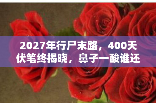 2027年行尸末路,400天伏笔终揭晓,鼻子一酸谁还在等? 2027年行尸末路,400天伏笔终揭晓,鼻子一酸谁还在等?