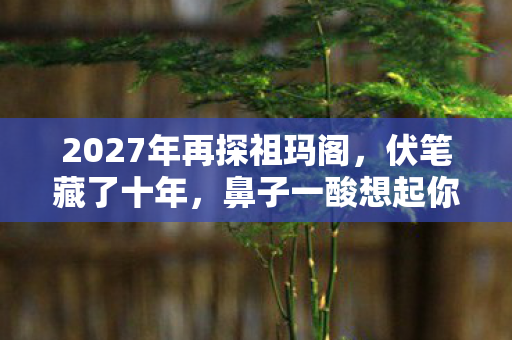 2027年再探祖玛阁，伏笔藏了十年，鼻子一酸想起你