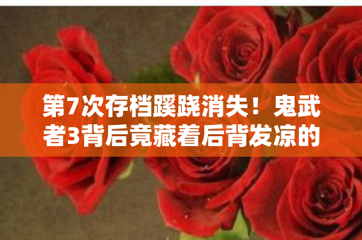 第7次存档蹊跷消失!鬼武者3背后竟藏着后背发凉的真相 第7次存档蹊跷消失!鬼武者3背后竟藏着后背发凉的真相