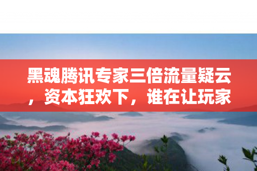 黑魂腾讯专家三倍流量疑云,资本狂欢下,谁在让玩家心寒? 黑魂腾讯专家三倍流量疑云,资本狂欢下,谁在让玩家心寒?
