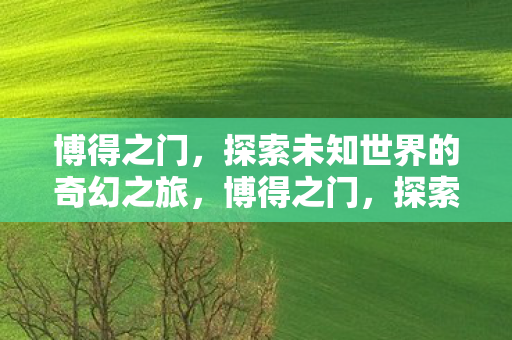 博得之门,探索未知世界的奇幻之旅,博得之门,探索未知世界的奇幻冒险之旅 博得之门,探索未知世界的奇幻之旅,博得之门,探索未知世界的奇幻冒险之旅