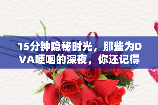 15分钟隐秘时光，那些为DVA哽咽的深夜，你还记得吗？