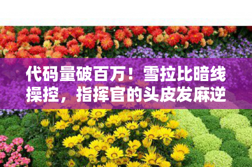 代码量破百万!雪拉比暗线操控,指挥官的头皮发麻逆袭 代码量破百万!雪拉比暗线操控,指挥官的头皮发麻逆袭