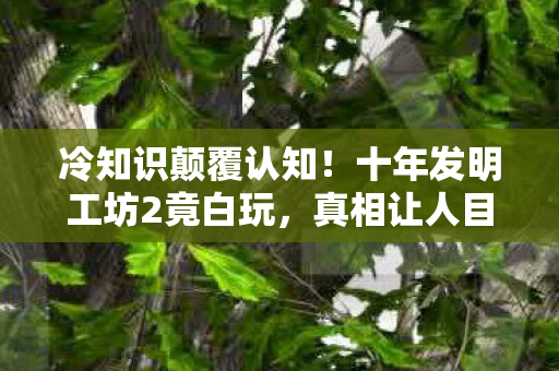 冷知识颠覆认知！十年发明工坊2竟白玩，真相让人目瞪口呆