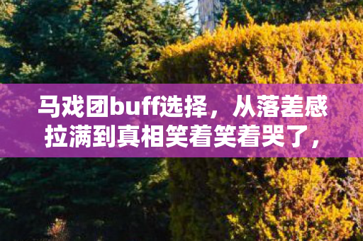 马戏团buff选择,从落差感拉满到真相笑着笑着哭了,这波操作我服了! 马戏团buff选择,从落差感拉满到真相笑着笑着哭了,这波操作我服了!
