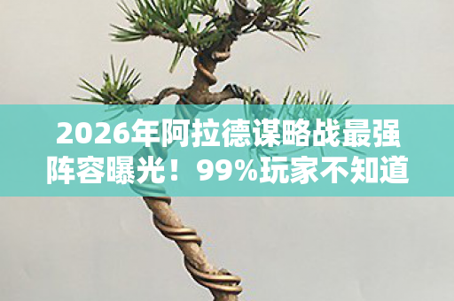 2026年阿拉德谋略战最强阵容曝光！99%玩家不知道的5大逆天组合