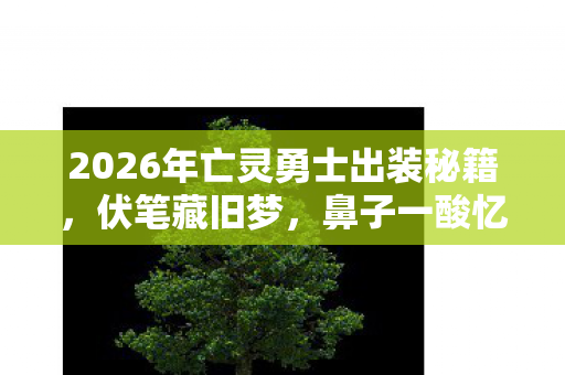 2026年亡灵勇士出装秘籍,伏笔藏旧梦,鼻子一酸忆往昔 2026年亡灵勇士出装秘籍,伏笔藏旧梦,鼻子一酸忆往昔