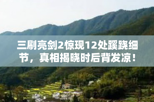 三刷亮剑2惊现12处蹊跷细节，真相揭晓时后背发凉！