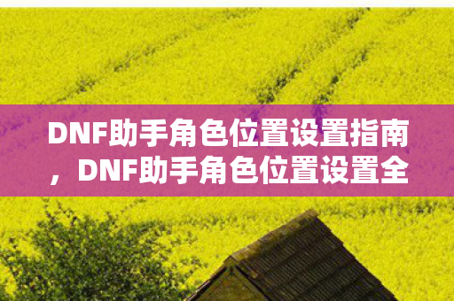 DNF助手角色位置设置指南,DNF助手角色位置设置全攻略 DNF助手角色位置设置指南,DNF助手角色位置设置全攻略