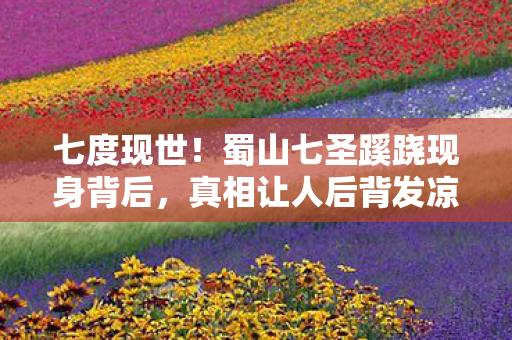 七度现世！蜀山七圣蹊跷现身背后，真相让人后背发凉