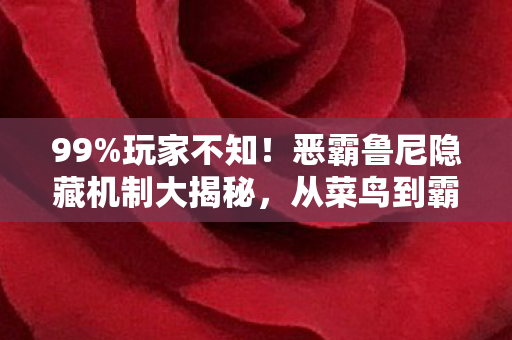 99%玩家不知!恶霸鲁尼隐藏机制大揭秘,从菜鸟到霸主竟如此简单? 99%玩家不知!恶霸鲁尼隐藏机制大揭秘,从菜鸟到霸主竟如此简单?