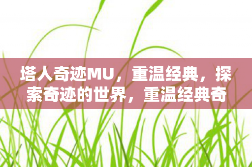 塔人奇迹MU,重温经典,探索奇迹的世界,重温经典奇迹MU,探索奇迹的世界 塔人奇迹MU,重温经典,探索奇迹的世界,重温经典奇迹MU,探索奇迹的世界