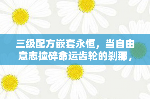 三级配方嵌套永恒，当自由意志撞碎命运齿轮的刹那，灵魂震颤