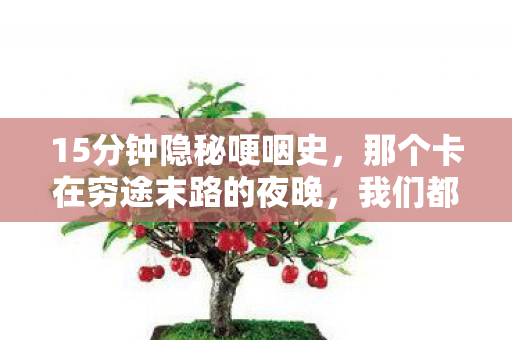 15分钟隐秘哽咽史，那个卡在穷途末路的夜晚，我们都在等什么？