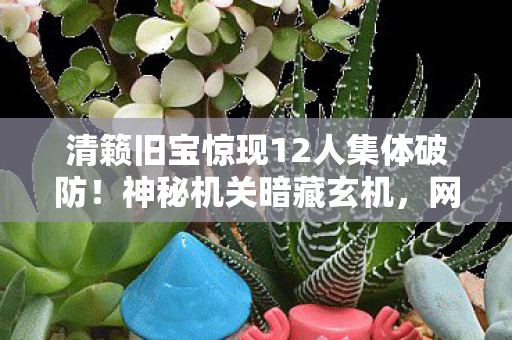 清籁旧宝惊现12人集体破防!神秘机关暗藏玄机,网吧老炮当场绷不住 清籁旧宝惊现12人集体破防!神秘机关暗藏玄机,网吧老炮当场绷不住