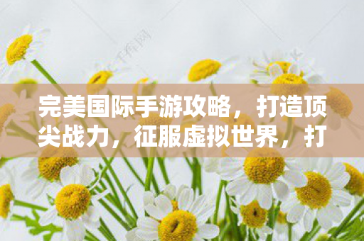 完美国际手游攻略,打造顶尖战力,征服虚拟世界,打造顶尖战力,征服虚拟世界,完美国际手游攻略 完美国际手游攻略,打造顶尖战力,征服虚拟世界,打造顶尖战力,征服虚拟世界,完美国际手游攻略