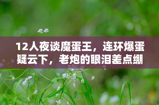 12人夜谈魔蛋王，连环爆蛋疑云下，老炮的眼泪差点绷不住