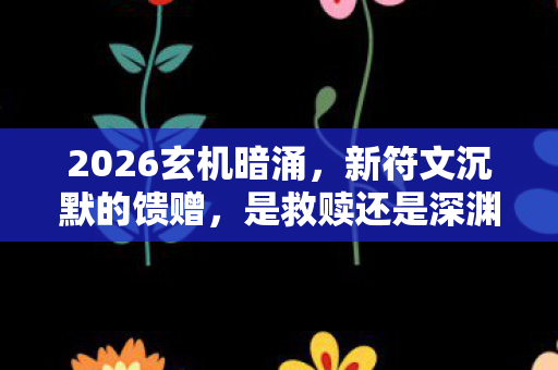 2026玄机暗涌，新符文沉默的馈赠，是救赎还是深渊？