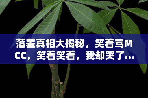落差真相大揭秘,笑着骂MCC,笑着笑着,我却哭了…… 落差真相大揭秘,笑着骂MCC,笑着笑着,我却哭了……