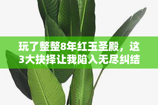 玩了整整8年红玉圣殿,这3大抉择让我陷入无尽纠结! 玩了整整8年红玉圣殿,这3大抉择让我陷入无尽纠结!
