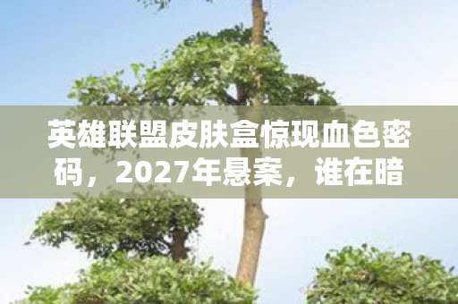 英雄联盟皮肤盒惊现血色密码,2027年悬案,谁在暗夜中低语? 英雄联盟皮肤盒惊现血色密码,2027年悬案,谁在暗夜中低语?