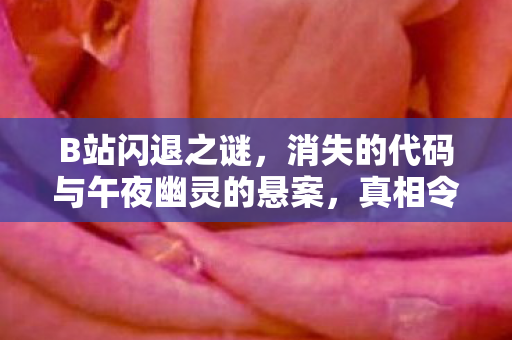 B站闪退之谜,消失的代码与午夜幽灵的悬案,真相令人毛骨悚然! B站闪退之谜,消失的代码与午夜幽灵的悬案,真相令人毛骨悚然!