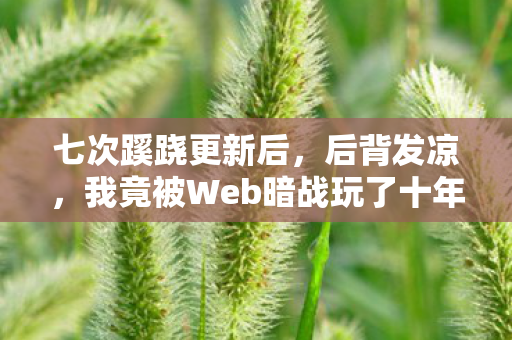 七次蹊跷更新后,后背发凉,我竟被Web暗战玩了十年? 七次蹊跷更新后,后背发凉,我竟被Web暗战玩了十年?