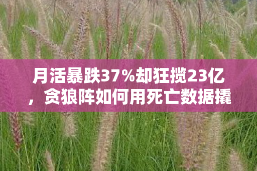 月活暴跌37%却狂揽23亿,贪狼阵如何用死亡数据撬动Z世代情感经济? 月活暴跌37%却狂揽23亿,贪狼阵如何用死亡数据撬动Z世代情感经济?