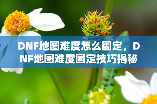 DNF地图难度怎么固定,DNF地图难度固定技巧揭秘 DNF地图难度怎么固定,DNF地图难度固定技巧揭秘