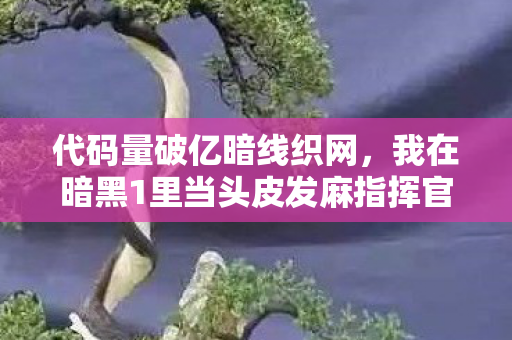 代码量破亿暗线织网,我在暗黑1里当头皮发麻指挥官 代码量破亿暗线织网,我在暗黑1里当头皮发麻指挥官