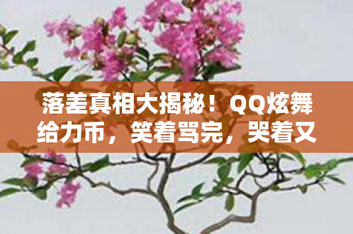 落差真相大揭秘!QQ炫舞给力币,笑着骂完,哭着又上线? 落差真相大揭秘!QQ炫舞给力币,笑着骂完,哭着又上线?