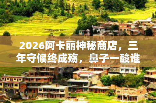 2026阿卡丽神秘商店，三年守候终成殇，鼻子一酸谁在等？