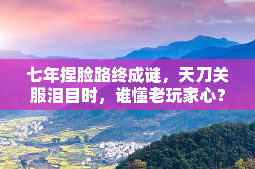 七年捏脸路终成谜,天刀关服泪目时,谁懂老玩家心? 七年捏脸路终成谜,天刀关服泪目时,谁懂老玩家心?