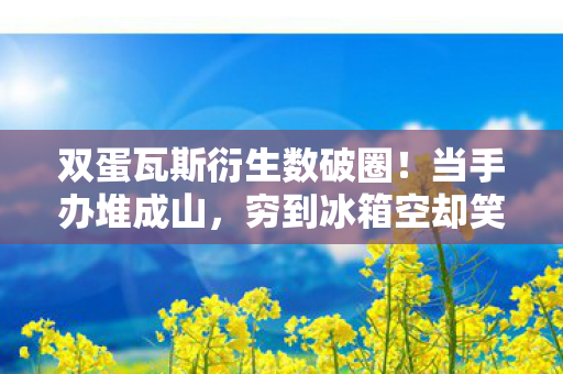 双蛋瓦斯衍生数破圈!当手办堆成山,穷到冰箱空却笑出猪叫! 双蛋瓦斯衍生数破圈!当手办堆成山,穷到冰箱空却笑出猪叫!