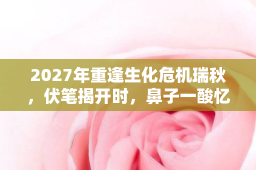 2027年重逢生化危机瑞秋,伏笔揭开时,鼻子一酸忆往昔 2027年重逢生化危机瑞秋,伏笔揭开时,鼻子一酸忆往昔