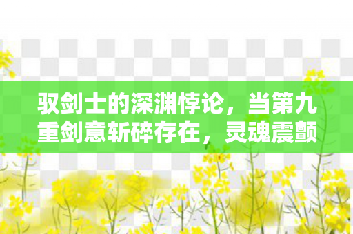 驭剑士的深渊悖论,当第九重剑意斩碎存在,灵魂震颤时谁在审判我? 驭剑士的深渊悖论,当第九重剑意斩碎存在,灵魂震颤时谁在审判我?