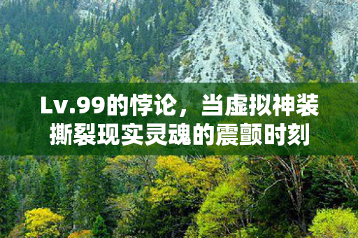 Lv.99的悖论，当虚拟神装撕裂现实灵魂的震颤时刻