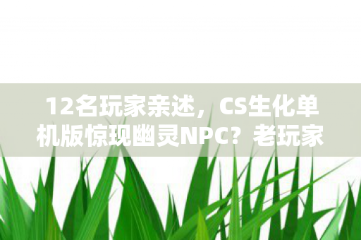 12名玩家亲述,CS生化单机版惊现幽灵NPC?老玩家集体绷不住! 12名玩家亲述,CS生化单机版惊现幽灵NPC?老玩家集体绷不住!