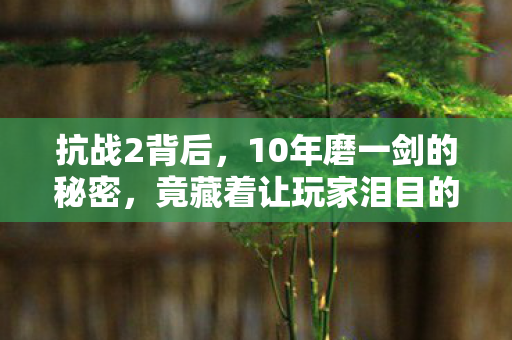 抗战2背后,10年磨一剑的秘密,竟藏着让玩家泪目的惊人设计! 抗战2背后,10年磨一剑的秘密,竟藏着让玩家泪目的惊人设计!