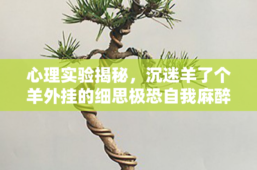 心理实验揭秘，沉迷羊了个羊外挂的细思极恐自我麻醉