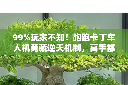 99%玩家不知!跑跑卡丁车人机竟藏逆天机制,高手都在偷偷用! 99%玩家不知!跑跑卡丁车人机竟藏逆天机制,高手都在偷偷用!