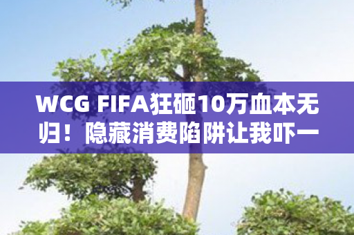 WCG FIFA狂砸10万血本无归！隐藏消费陷阱让我吓一跳！