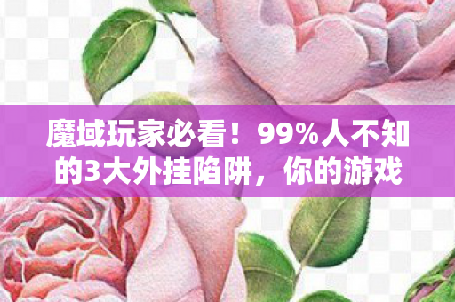 魔域玩家必看！99%人不知的3大外挂陷阱，你的游戏体验正在被吞噬？