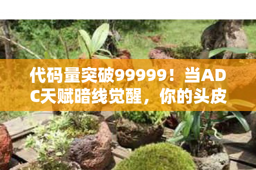 代码量突破99999!当ADC天赋暗线觉醒,你的头皮发麻只是神经接口的第一次震颤 代码量突破99999!当ADC天赋暗线觉醒,你的头皮发麻只是神经接口的第一次震颤