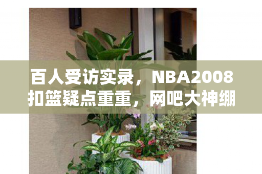 百人受访实录,NBA2008扣篮疑点重重,网吧大神绷不住集体泪崩? 百人受访实录,NBA2008扣篮疑点重重,网吧大神绷不住集体泪崩?