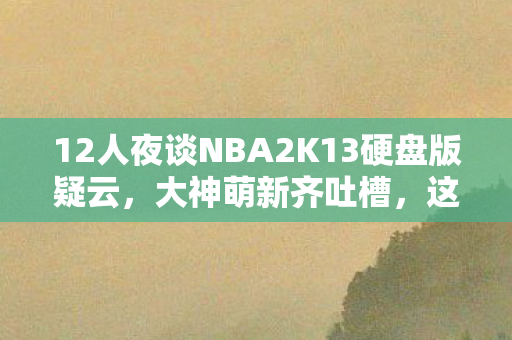 12人夜谈NBA2K13硬盘版疑云，大神萌新齐吐槽，这操作真绷不住！