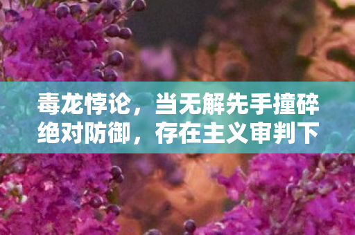 毒龙悖论，当无解先手撞碎绝对防御，存在主义审判下的自由幻灭